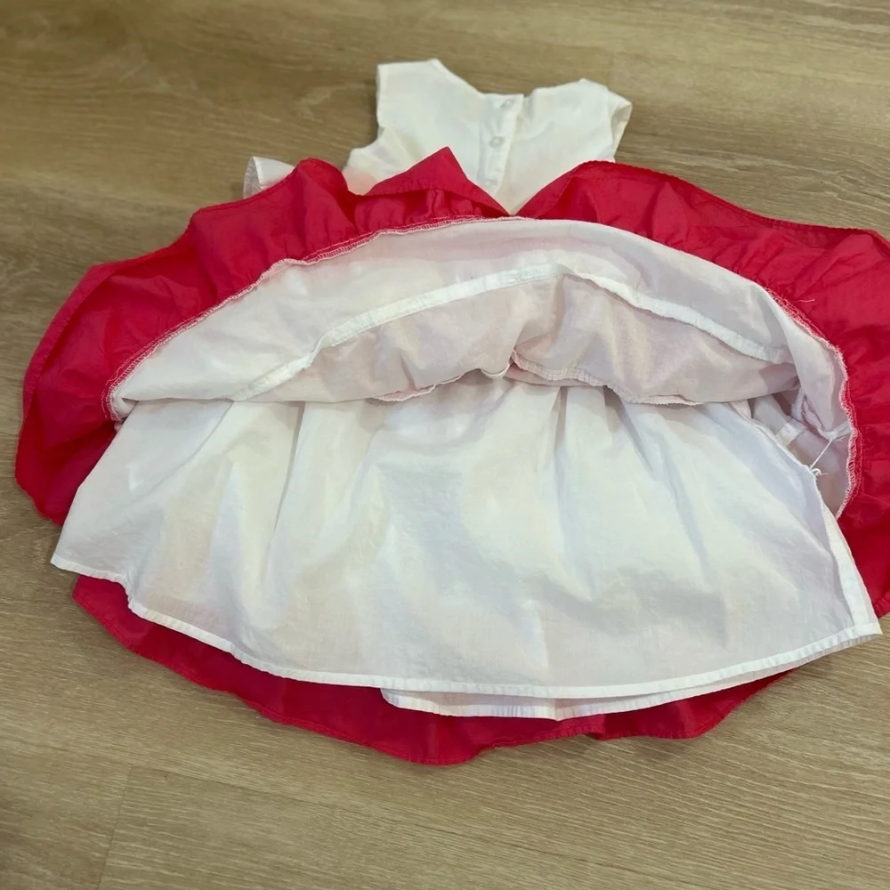 Gymboree Girls 4T Birthday Shop Pink Ruffled Tiered Dress
